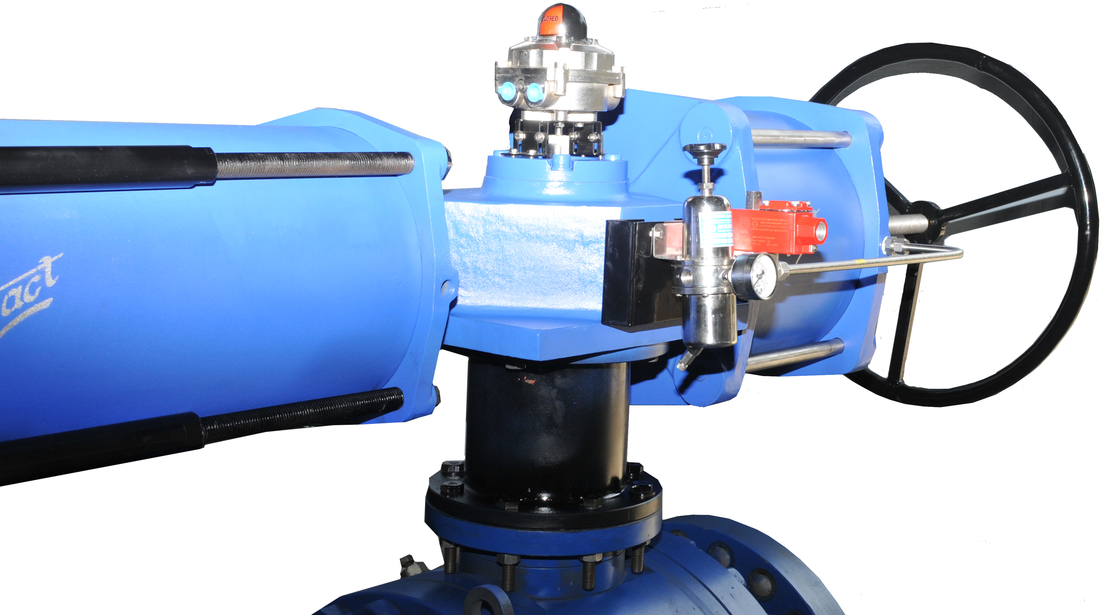 Spring Return Scotch Yoke Pneumatic Actuator with Electro pneumatic Accessories